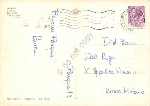 Cartolina Grado Porto 1972 | Immagine Gallery 2