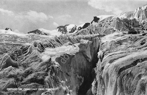 Cartolina Gran Paradiso crepacci del ghiacciaio Ed SACAT | Immagine principale