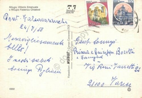 Cartolina Gran Paradiso vedute 1988 (Aosta) | Immagine Gallery 2