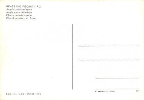 Cartolina Grazzano Visconti angolo caratteristico