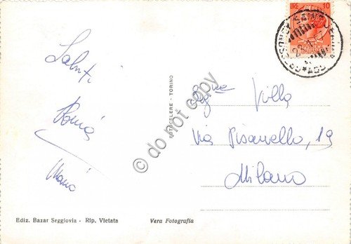 Cartolina Gressoney St. Jean Panorama 1957 | Immagine Gallery 2