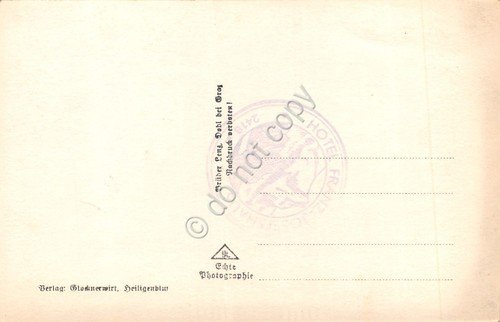 Cartolina Grossglocknerstrasse Edelweisspitze M. Stein Timbro Hotel Franz Josef