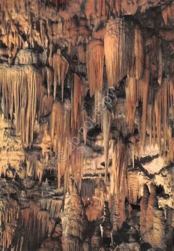 Cartolina Grotte di Castellana Cascate di Alabastro 1960