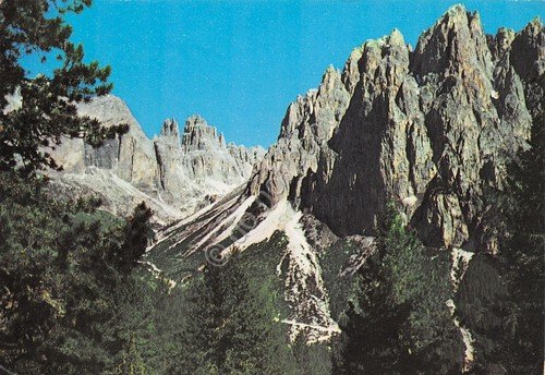 Cartolina Gruppo del Catinaccio Gardeccia 1987 | Immagine principale