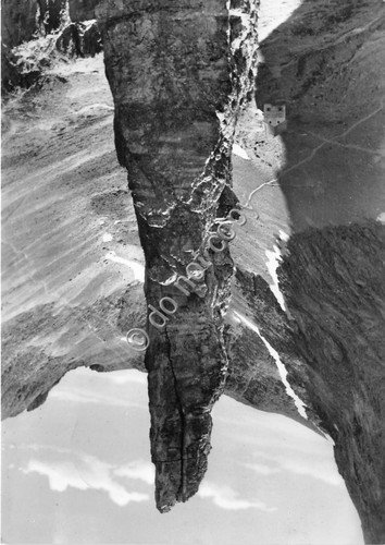 Cartolina Gruppo del Catinaccio Torre Piaz 1958