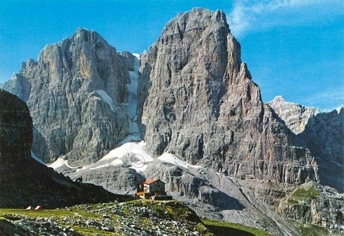 Cartolina Gruppo di Brenta Rifugio Brentei Cima Tosa Crozzon di … | Immagine principale
