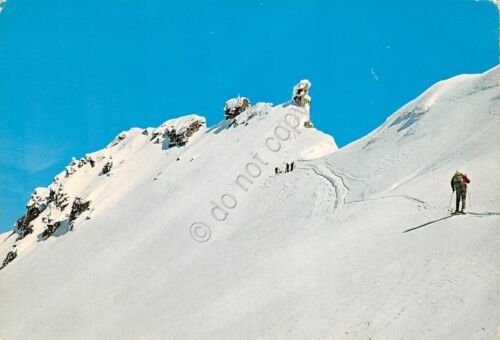 Cartolina Gruppo Gran Paradiso salita invernale alla vetta animata (Aosta)