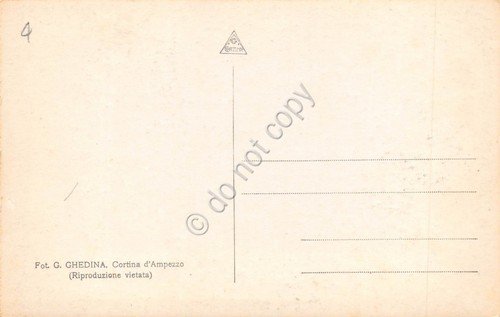 Cartolina Gruppo Sassolungo Albergo Valentini al Passo Sella Ghedina | Immagine Gallery 2