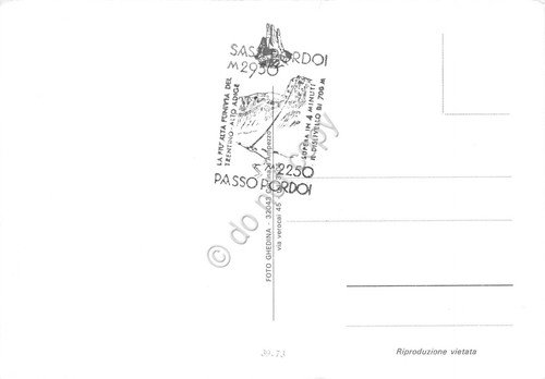 Cartolina Gruppo Sella Dolomiti vedute varie timbro anni '70 | Immagine Gallery 2