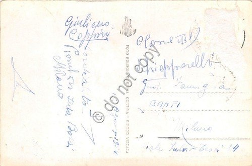 Cartolina Gruppo Sella Rifugio Passo Sella 1954 (Bolzano)