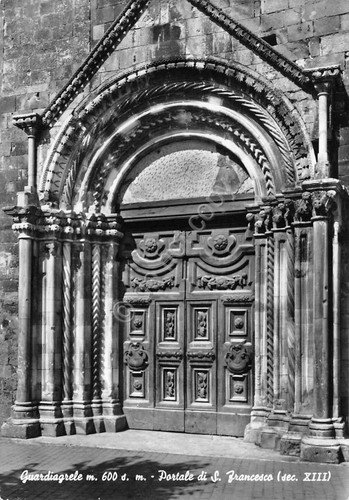 Cartolina Guardiagrele Portale di San Francesco anni '60 | Immagine principale