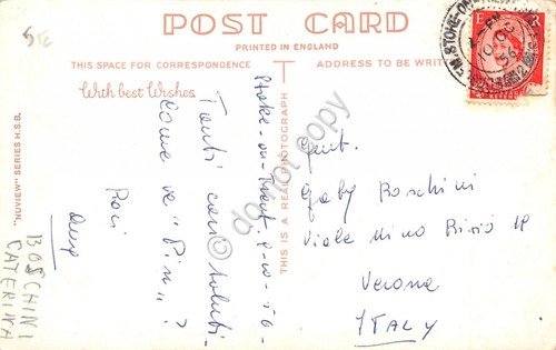 Cartolina Hanley Stafford Street Willson Lavendesh 1956