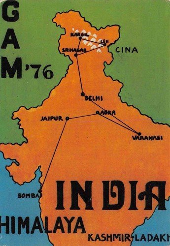 Cartolina Himalaya Trekking Hilayano CAI Milano 1976 Ernesto Tomasi GAM …