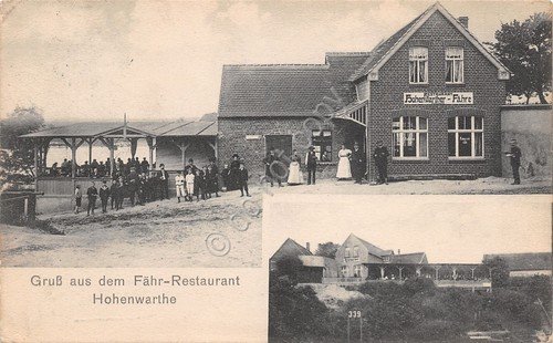Cartolina Hohenwarthe Gruss aus dem Fahr Restaurant 1911 | Immagine principale