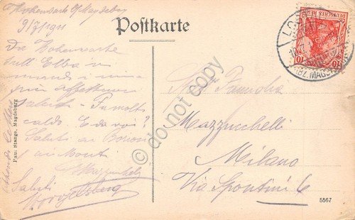 Cartolina Hohenwarthe Gruss aus dem Fahr Restaurant 1911 | Immagine Gallery 2