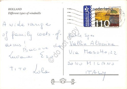 Cartolina Holland Different types of windmills Mulini | Immagine Gallery 2