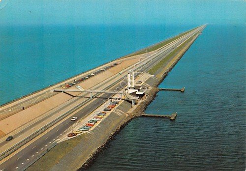 Cartolina Holland Friesland Monumnet Afsluitdijk 1979 | Immagine principale