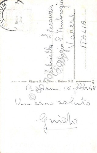 Cartolina Hulzer Klederdrachten 1948