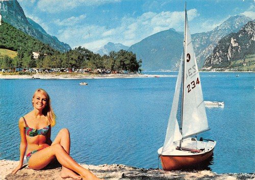 Cartolina Idro lago di Idro Pin up 1993 (Brescia)