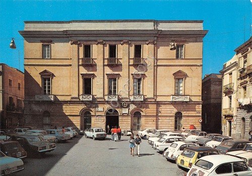 Cartolina Iglesias Palazzo Municipale auto animata | Immagine principale