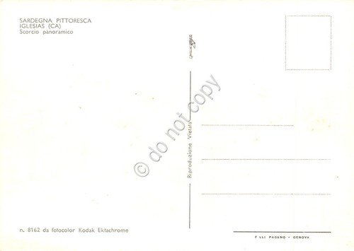 Cartolina Iglesias panorama paese con case | Immagine Gallery 2