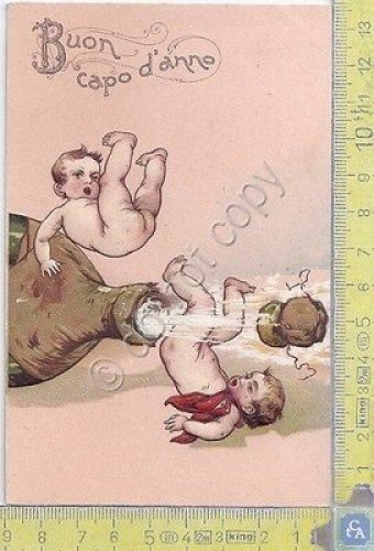 Cartolina Illustrata - Paul Finkenrath - Buon Capo d'anno - …