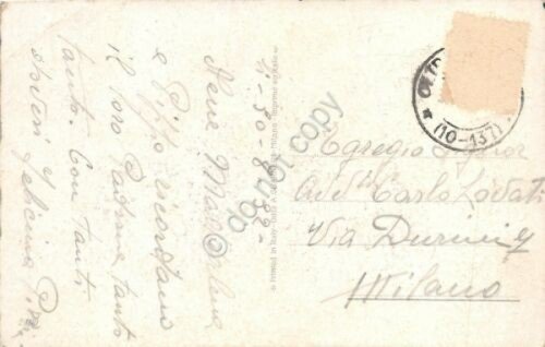 Cartolina Illustrata bambine fiori base nero firma Jack 1932 | Immagine Gallery 2