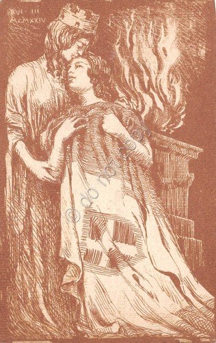 Cartolina Illustrata Bandiera Libertà 1924