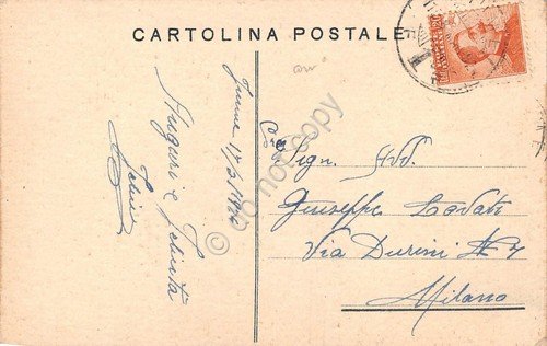 Cartolina Illustrata Bandiera Libertà 1924