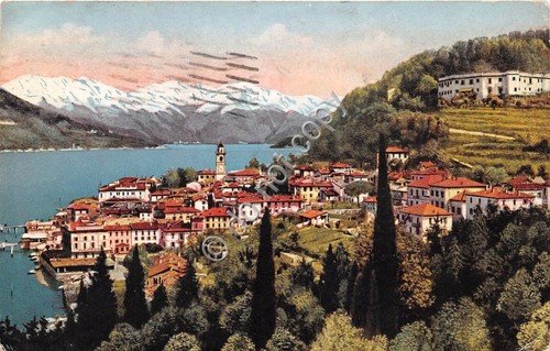 Cartolina Illustrata Bellagio e Villa Serbelloni 1924 | Immagine principale