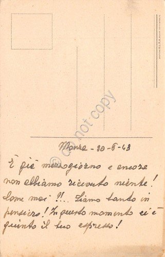 Cartolina illustrata casolare in riva al fiume 1943 | Immagine Gallery 2