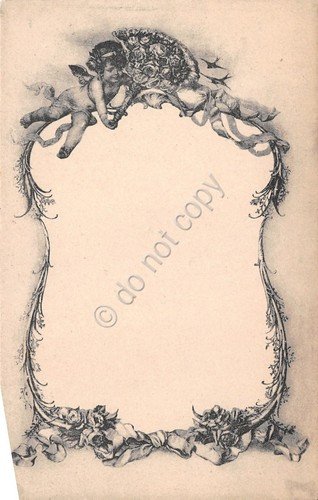 Cartolina illustrata cornice con putto Lit. Boero Torino | Immagine Gallery 1