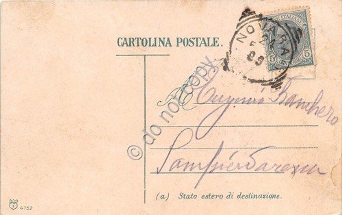 Cartolina Illustrata Isola Bella Giardino anni '10