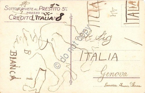Cartolina Illustrata Mauzan Prestito Poesia Orsini