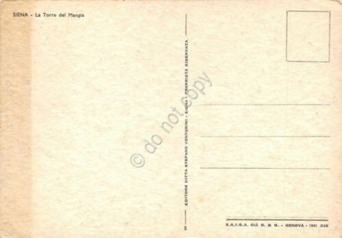 Cartolina Illustrata Siena Torre del Mangia (Pisa) | Immagine Gallery 2