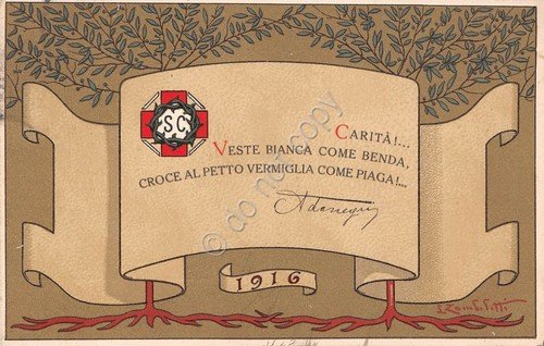 Cartolina Illustrata Zambeletti Poesia Ada Negri 1916 | Immagine principale