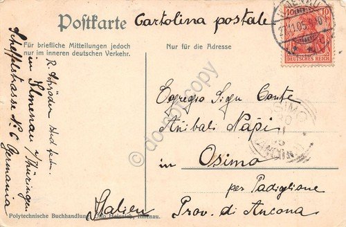 Cartolina Ilmenau Gruss aus 1905 | Immagine Gallery 2