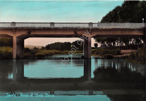 Cartolina Imola Il ponte di Viale Dante