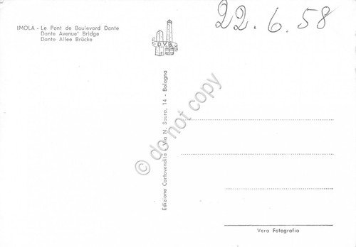 Cartolina Imola Il ponte di Viale Dante | Immagine Gallery 2