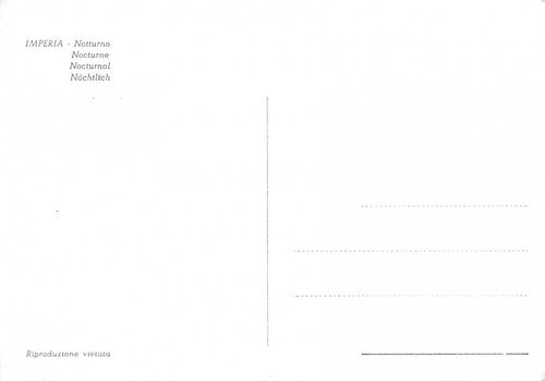 Cartolina Imperia faro notturno | Immagine Gallery 2