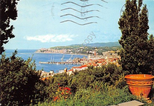 Cartolina Imperia Oneglia Panorama con Porto Maurizio | Immagine principale