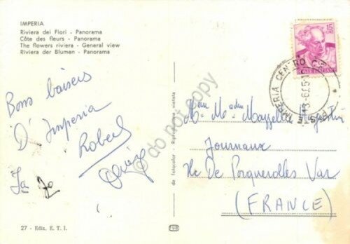 Cartolina Imperia panorama 1965 | Immagine Gallery 2