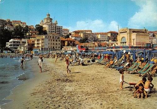 Cartolina Imperia spiaggia Timbro a targhetta XII Torneo Intern Scacchi … | Immagine Gallery 2