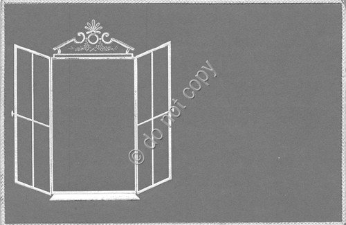 Cartolina In rilievo Liberty finestra | Immagine principale