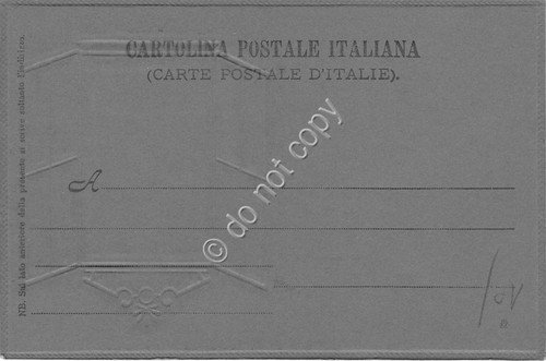 Cartolina In rilievo Liberty finestra