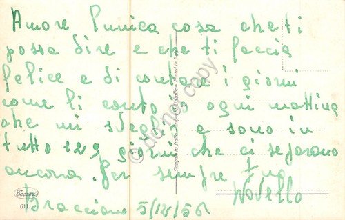 Cartolina innamorati Valentine Immensamente felice fiori 1956 | Immagine Gallery 2