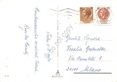 Cartolina Intra vedute battello 1980 (Novara)