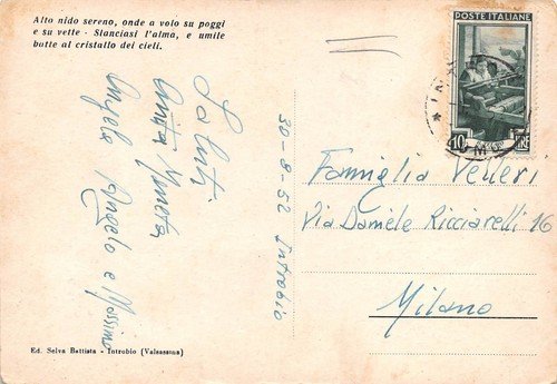 Cartolina Introbio Valsassina Panorama 1952 | Immagine Gallery 2