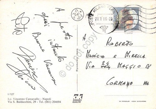 Cartolina Ischia Forio vedutine 1986 (Napoli) | Immagine Gallery 2