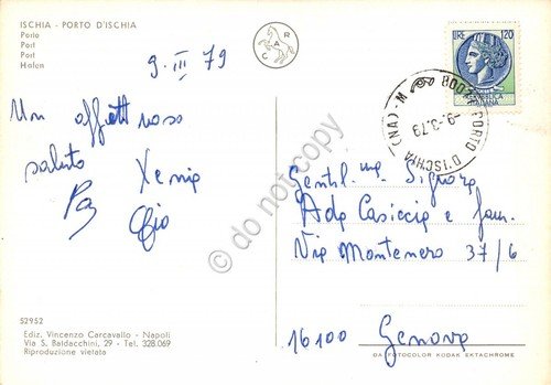 Cartolina Ischia Porto d' Ischia Porto panorama 1979 (Napoli) | Immagine Gallery 2